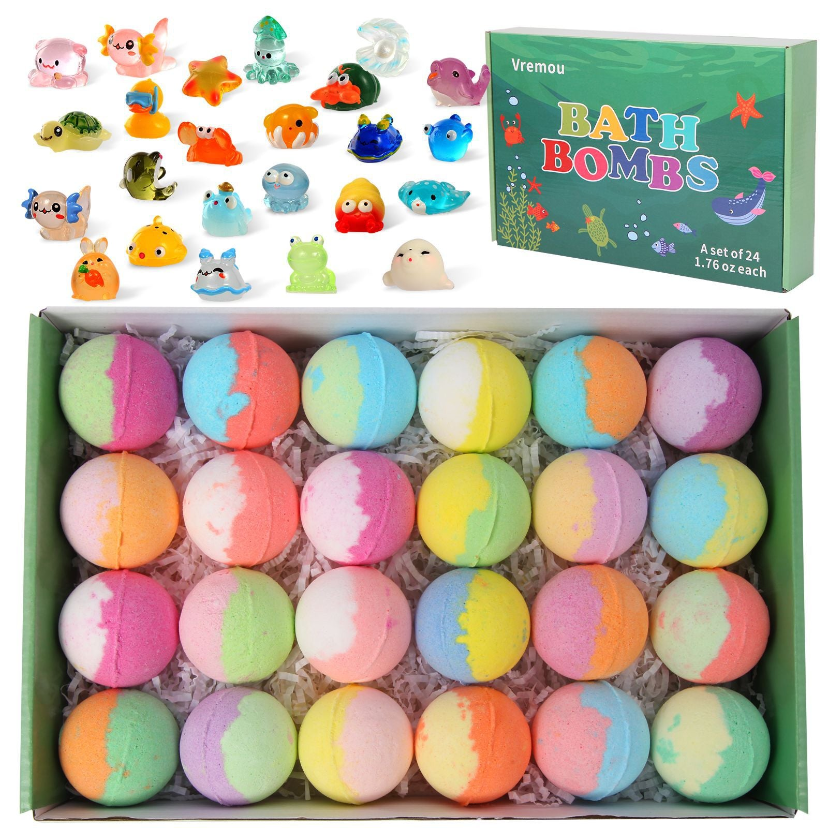 🤩HOT  SALE 50%OFF💖12-Piece Bath Bomb Gift Set for Kids
