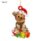 Christmas Tree Puppy Pendant Ornament