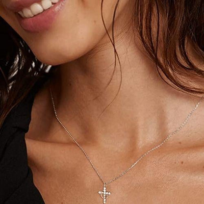 🎁2025 New Crown with Cross Pendant Necklace