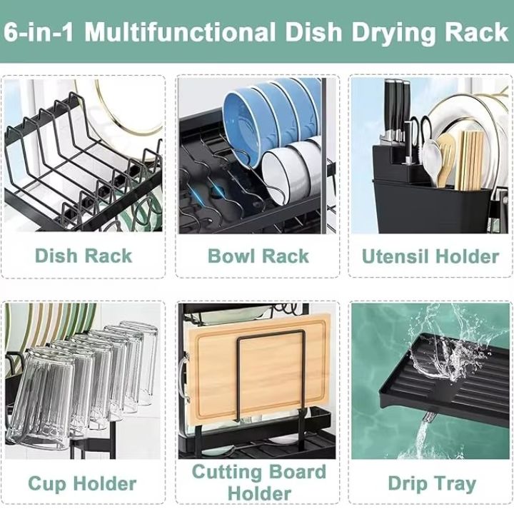 🔥50％ OFF🔥Premium 2-Tier Dish Rack✈️Free Shipping