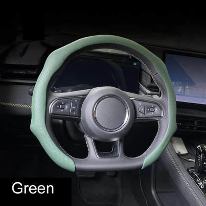 🏆 50K+ SOLD! – Almost Gone💥-✨ Nappa Leather car steering wheel cover