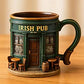 🍀 Celebrate St. Patrick’s Day Like a True Irish Pub! 3D Resin Shamrock Beer Stein Mug 🍺