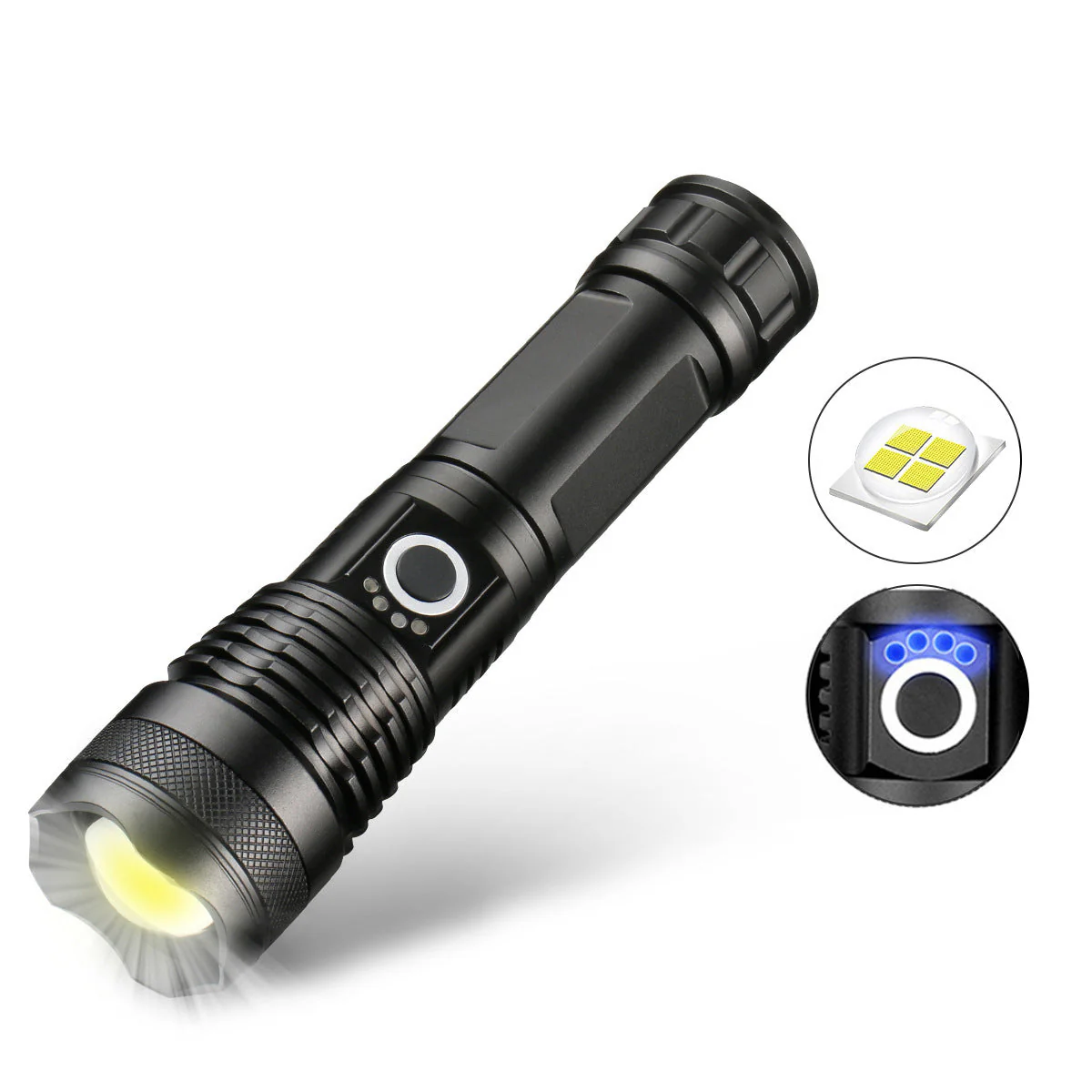 🔦20000 Lumen Flashlight-Extreme Beam & Power Bank Function⚡