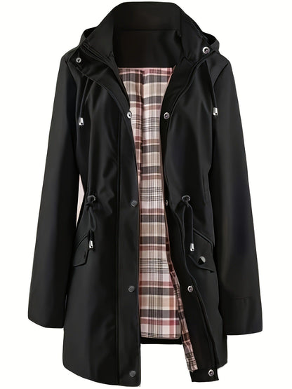 🔥Hot Sale 50% Off🔥Solid Color Casual Jackets, Waterproof and Windproof Coats, Hooded Windbreakers
