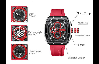 🌈Cyberpunk Futuristic Style⌚Men's Multifunctional Fashion Quartz Watch✈️Free Shipping