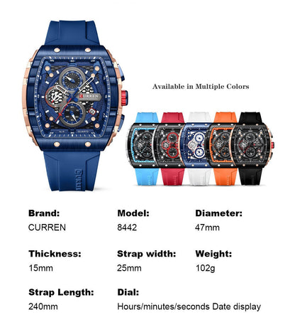 🌈Cyberpunk Futuristic Style⌚Men's Multifunctional Fashion Quartz Watch✈️Free Shipping