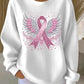 🎀Breast Cancer Awareness Angel Wings Pink Ribbon Sweatshirt – Support, Strength & Hope