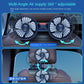 💥Limited time 50% off🔥Car Seat Back Cooling Fan USB Charge Dual Head Fan 360 Degree Rotation Portable Cooler 3-Speed Super Wind Car Accessories