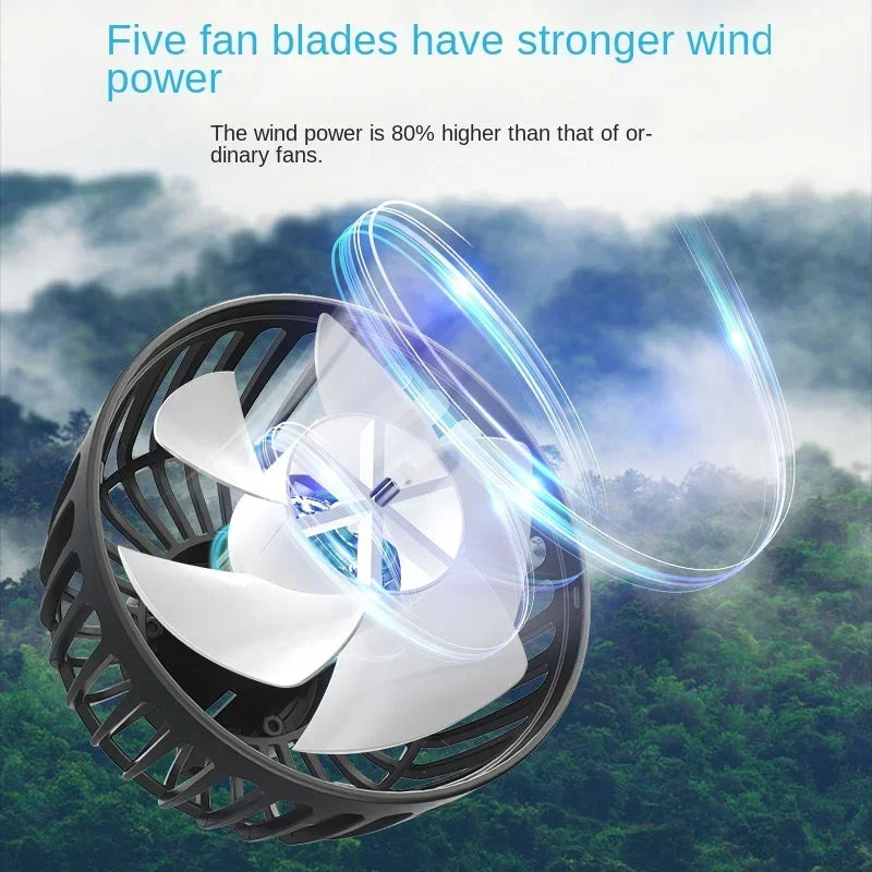 💥Limited time 50% off🔥Car Seat Back Cooling Fan USB Charge Dual Head Fan 360 Degree Rotation Portable Cooler 3-Speed Super Wind Car Accessories