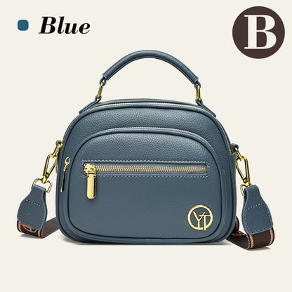 ✨Hot Sale 🎁Multifunctional compartment Adjustable wide shoulder strap leather bag