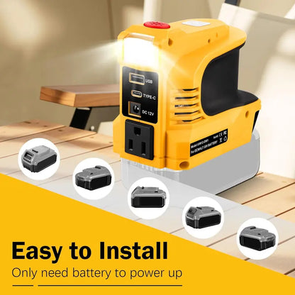 🔥Compact DC to AC Inverter - Suitable for cars, motorhomes, outdoor use, and summer houses