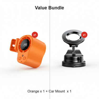 🌀Summer Hot Sale 💨50K+ SOLD!🚙Hands-Free Personal Cooling Fan with LED Display❄️🌬️