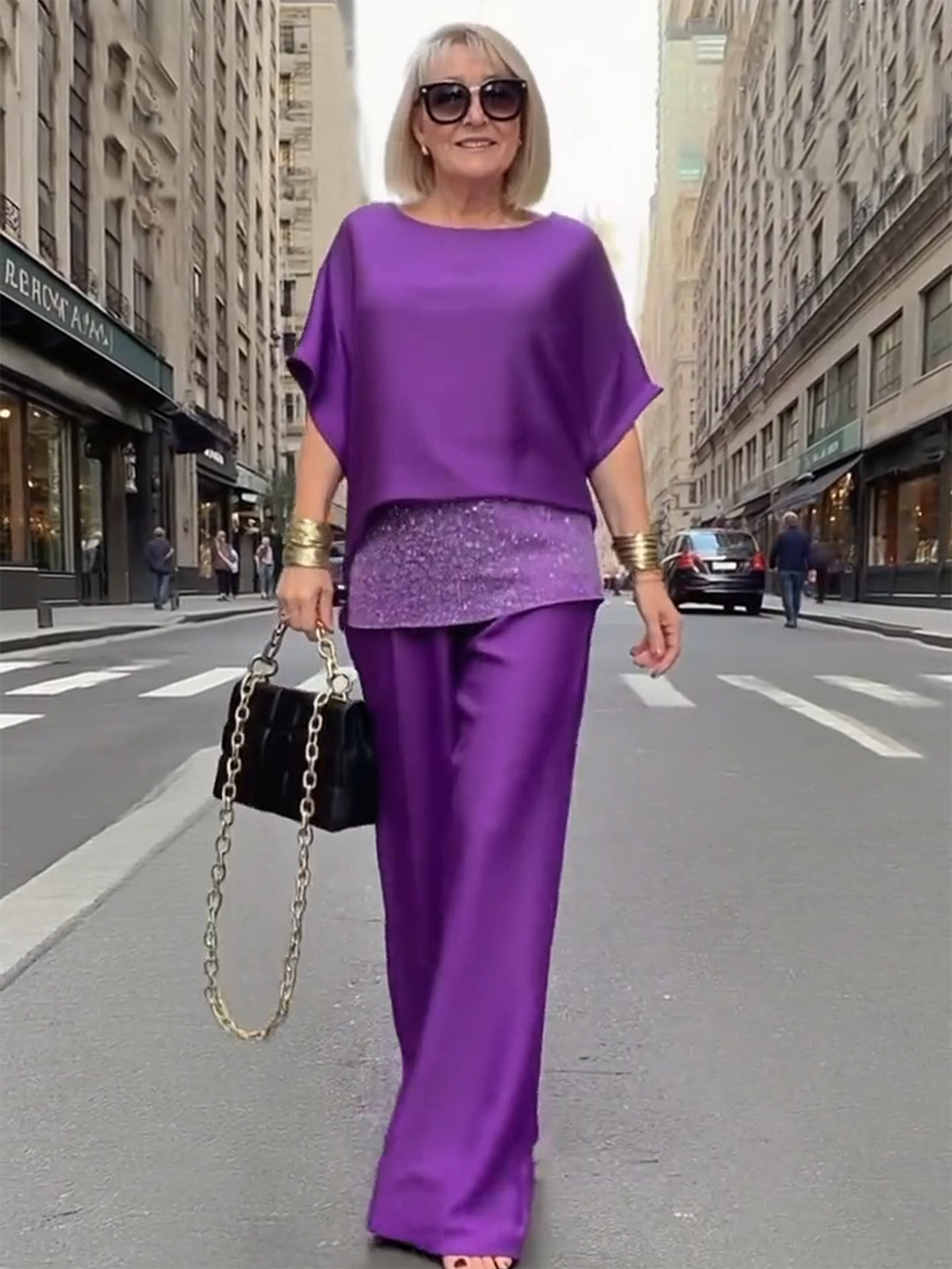 🔥50% OFF – Limited Time💥Summer Chiffon Sequins Women's Casual Fashion Leisure Suit
