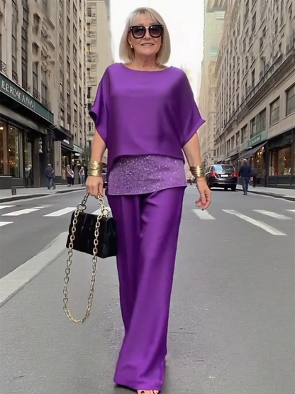 🔥50% OFF – Limited Time💥Summer Chiffon Sequins Women's Casual Fashion Leisure Suit