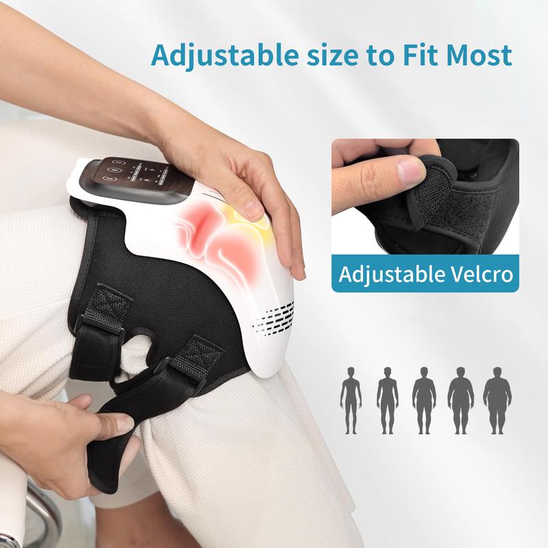 🎁Perfect Mother's Day Gift 💝- Cordless Knee Massager with Heat & Vibration, LED Display