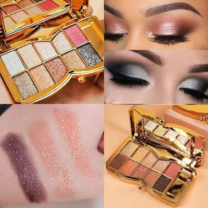 🔥Hot Sale - 49% off🔥✨10 colors glitter shimmer eyes shadow pallet