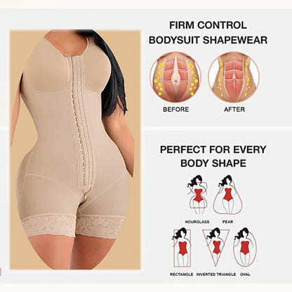 🥳2026 HOT SALE🥳💞50K+ SOLD!🌸🕊️ 50% OFF! High‑Compression Body Shaper – Double‑layer tummy control, butt‑lift design. Soft mesh, wide straps & 3‑row hooks. Smooths & shapes for daily confidence. 👗✨