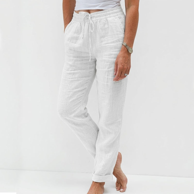 ⏳Limited-time 50% off🌸Women's Elastic Waist Cotton Linen Casual Pants