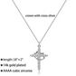 🎁2025 New Crown with Cross Pendant Necklace