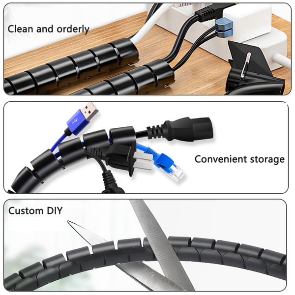 🔥Buy 1 Get 1 FREE🎁Anti-bite Cable Ties For Cable Organizers | Wires Cover Cables Sleeve🛡️