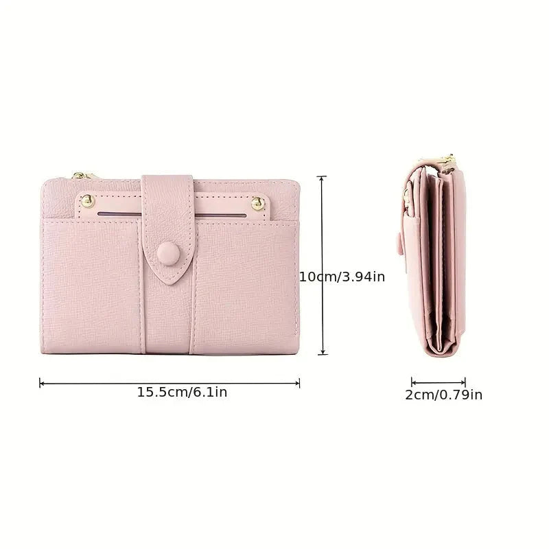 🔥Exclusive 2025 Luxury Sale✨Women's Premium RFID Leather Bifold Wallet(🩷Special Gift🩷Free)
