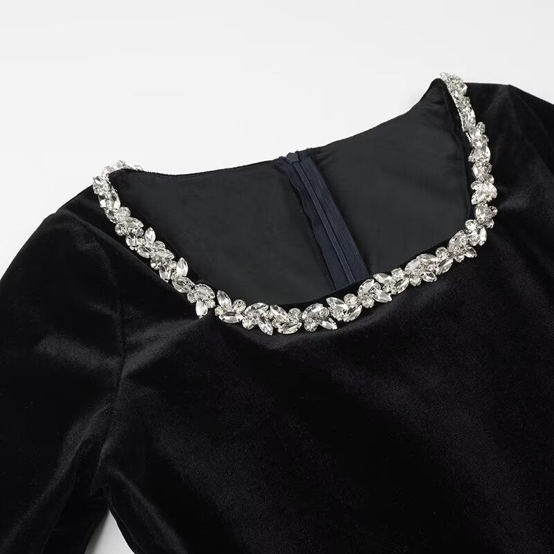 🎁Hot Sale 49% OFF⏳Elegant Long Sleeve Dress with Square Collar