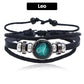 🎁Great Gift🌌Luminous 12 Constellations Bead Leather Woven Bracelet