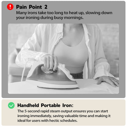 🔥Limited Time Offer🎁Portable Mini Electric Steamer Iron for Clothes