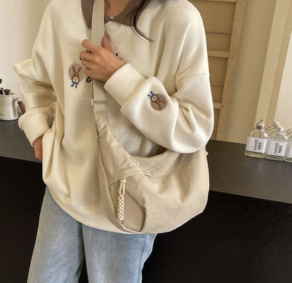 🔥Designer Direct Sales👜Women's Fashion Plain Color Nylon Crossbody Hobo Bag