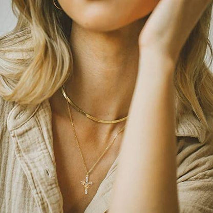 🎁2025 New Crown with Cross Pendant Necklace