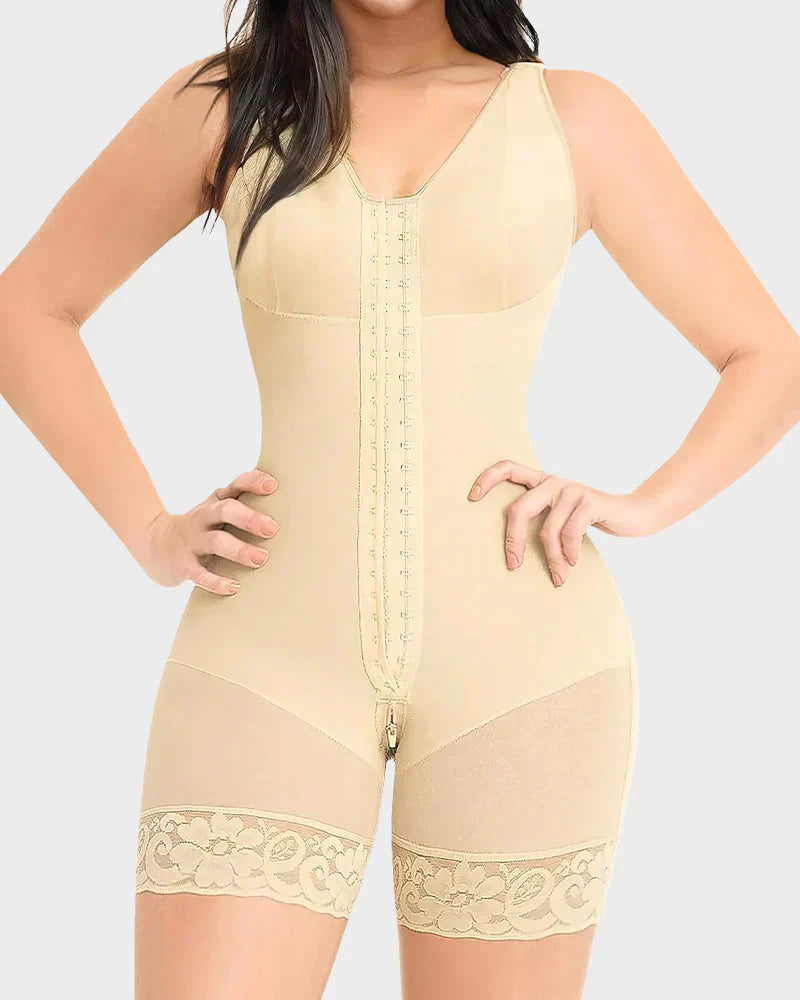 🥳2026 HOT SALE🥳💞50K+ SOLD!🌸🕊️ 50% OFF! High‑Compression Body Shaper – Double‑layer tummy control, butt‑lift design. Soft mesh, wide straps & 3‑row hooks. Smooths & shapes for daily confidence. 👗✨