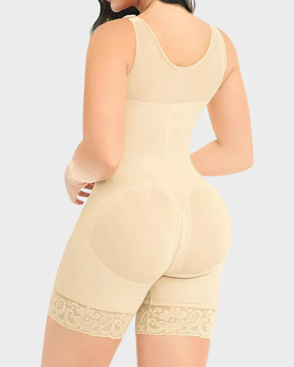 🥳2026 HOT SALE🥳💞50K+ SOLD!🌸🕊️ 50% OFF! High‑Compression Body Shaper – Double‑layer tummy control, butt‑lift design. Soft mesh, wide straps & 3‑row hooks. Smooths & shapes for daily confidence. 👗✨