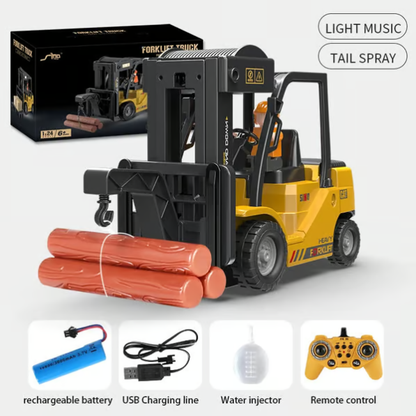 🔥Limited Time 50% Off 🔥Kids RC Forklift with Lights Music Spray⏰Free shipping