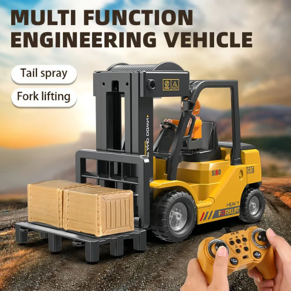 🔥Limited Time 50% Off 🔥Kids RC Forklift with Lights Music Spray⏰Free shipping