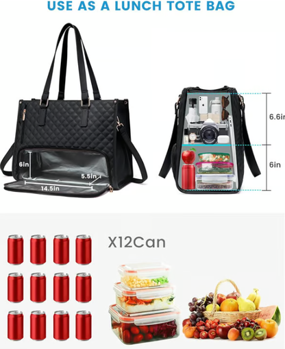 🔥Hot Sale 49% OFF🔥3 in 1 Lunch Tote Bag for Women🎁Free Matching Wallet⏰