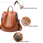 Limited Edition Leather Anti-Theft Backpack for Women – Stylish & Secure