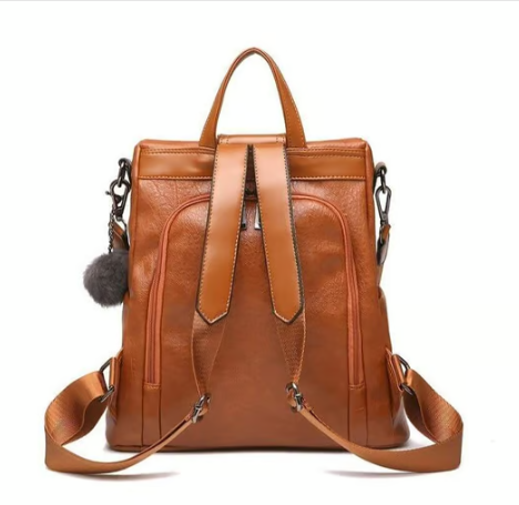Limited Edition Leather Anti-Theft Backpack for Women – Stylish & Secure