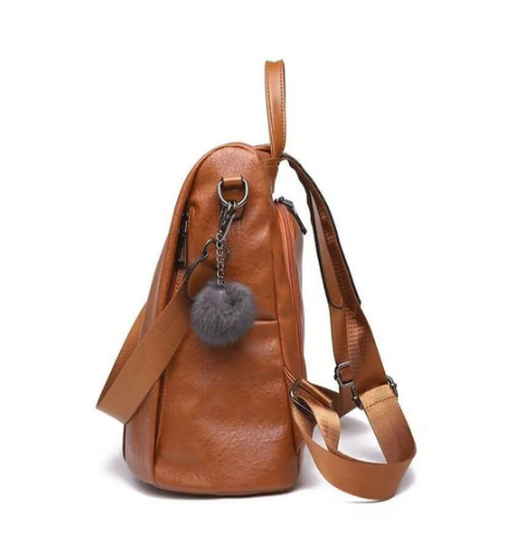 Limited Edition Leather Anti-Theft Backpack for Women – Stylish & Secure