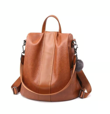 Limited Edition Leather Anti-Theft Backpack for Women – Stylish & Secure