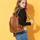 Limited Edition Leather Anti-Theft Backpack for Women – Stylish & Secure