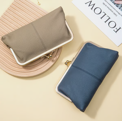 🔥 Refined Taste, Rare Offer – 50% Off | Premium Genuine Leather Long Wallet – Timeless Elegance, Unbeatable Price