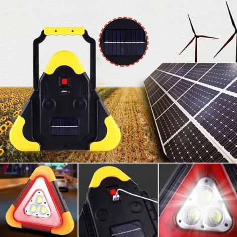 🔥2025 New Arrival🔥 3-IN-1 Solar Emergency Triangle Warning Light at the Roadside