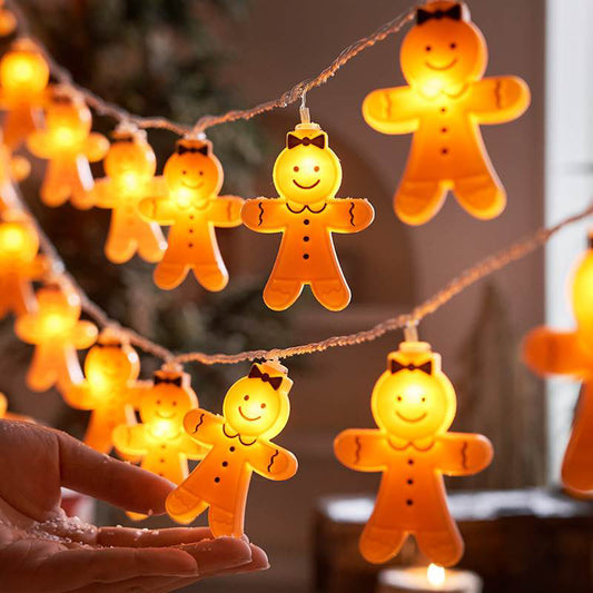 Christmas Atmosphere LED Gingerbread Man Light Strings