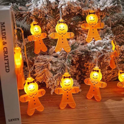 Christmas Atmosphere LED Gingerbread Man Light Strings