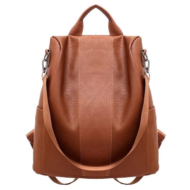Limited Edition Leather Anti-Theft Backpack for Women – Stylish & Secure