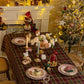 Christmas Atmosphere Green and Red Classic Plaid Tablecloth