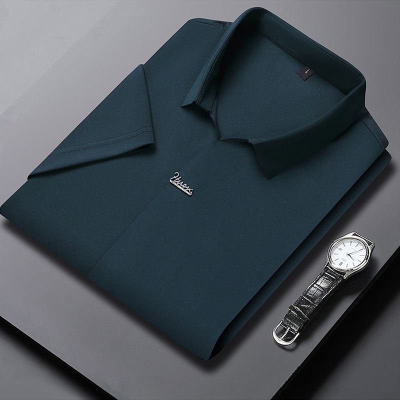 🎁Hot Sale 55% OFF⏳Men’s Casual Lapel Breathable Wrinkle-free T-shirt