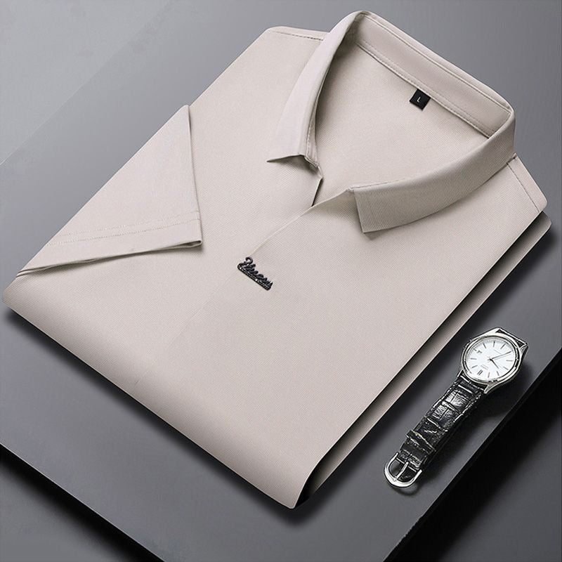 🎁Hot Sale 55% OFF⏳Men’s Casual Lapel Breathable Wrinkle-free T-shirt
