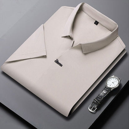 🎁Hot Sale 55% OFF⏳Men’s Casual Lapel Breathable Wrinkle-free T-shirt