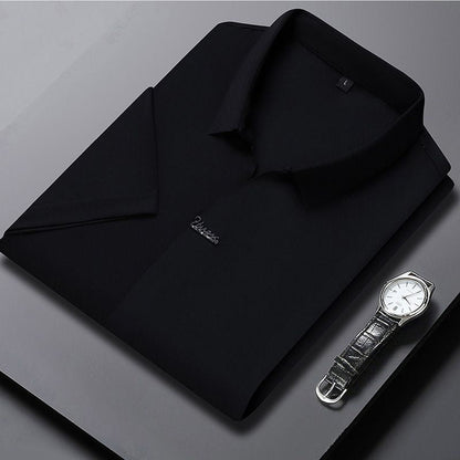 🎁Hot Sale 55% OFF⏳Men’s Casual Lapel Breathable Wrinkle-free T-shirt